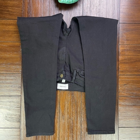 FRAME DENIM Le Skinny de Jeanne Crop Black Denim Jeans Size 26‎ - Picture 14 of 14